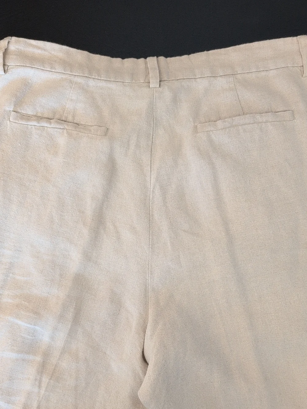 Banana Republic Beige Men's 100% Linen Dress Trousers